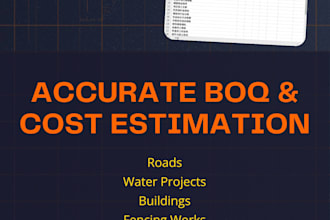 do construction cost estimation, boq and material takeoff