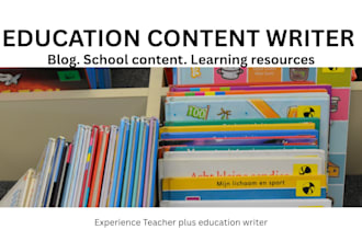 create education content for school websites and  blogs