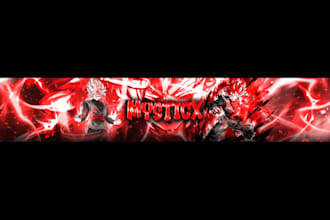 create premium twitch and youtube banner graphics