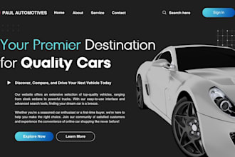 build automotive website, auto care service, car dealership appointment booking