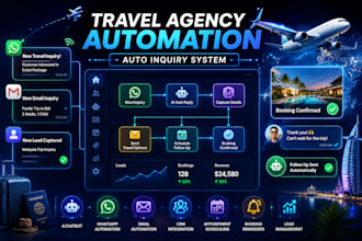 do ai chatbot automation for travel agencies, whatsapp and email automation