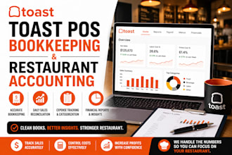 do toast pos bookkeeping and restaurant accounting