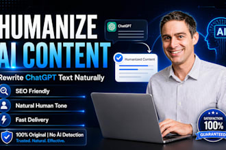 humanize ai content, rewrite chatgpt text naturally