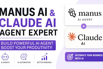 be your manus ai and claude ai agent expert, claude automation specialist