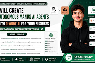 create autonomous manus ai agents with claude ai for your business