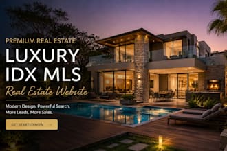design real estate website with idx mls integration