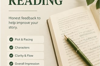 beta read your romance or fiction manuscript