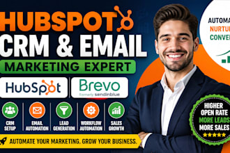 hubspot email marketing crm lead generation specialist brevo automation