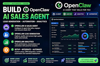 build openclaw online ai sales agent openclaw lead generation openclaw analytics