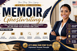 write, ghostwrite your memoir, autobiography, life story, or personal ebook
