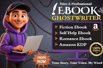 ghostwrite a professional fiction ebook non fiction ebook for amazon kdp