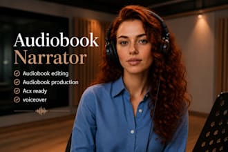 record professional female voiceover narration acx commercial text to speech