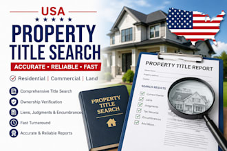 do USA property title search and deed research