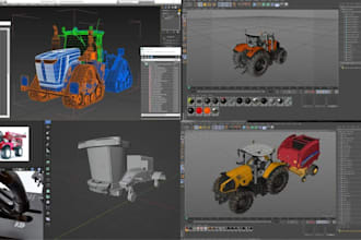 create realistic farming simulator vehicle mods with textures and animation