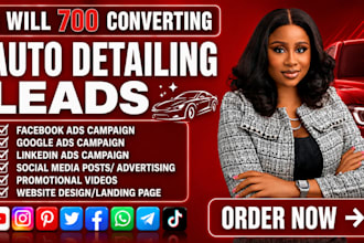 generate 700 auto detailing leads ceramic coating leads car detailing google ads