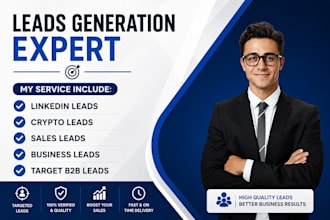 do targeted b2b linkedin crypto leads generation,sales leads,business leads