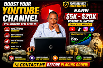 do organic USA youtube video channel promotion for monetization growth