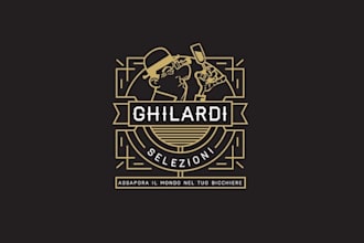 make established logo for premium spirits champagne company