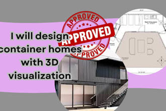 design container homes with 3d visualization