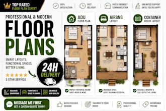 design adu airbnb, shop layouts, container house layout floor plans
