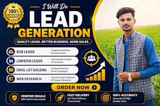 b2b lead generation, linkedin leads and verified email list building