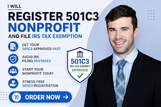 register 501c3 nonprofit and file for irs tax exemption