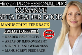 beta read your romance novels
