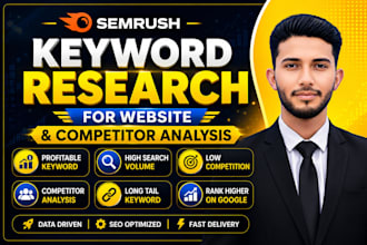do seo keyword research and competitor analysis with semrush