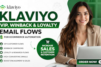 create klaviyo vip winback and loyalty email flows brand ecommerce automation