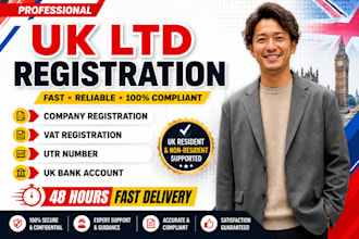 uk ltd company formation, vat registration and hmrc utr setup