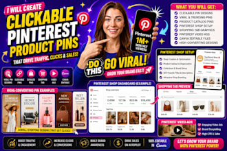 create clickable pinterest product, viral pins, catalog, shopping tab, video ads