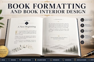 book formatting KDP book interior layout design adobe indesign book formatting