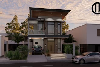 render interior and exterior perspectives in enscape for you
