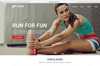 design squarespace fitness website personal trainer website gym website
