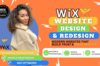 redesign wix website design wix web ecommerce store