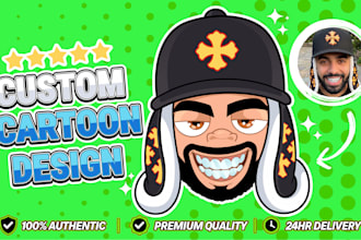 design custom cartoon avatar mascot profile picture for twitch, discord,