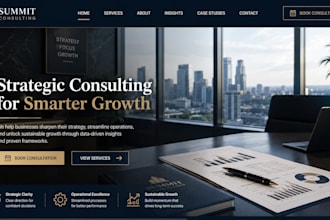 design squarespace business consultant website consulting corporate website