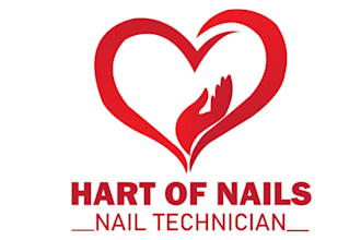 design icon perfect nail technician logo