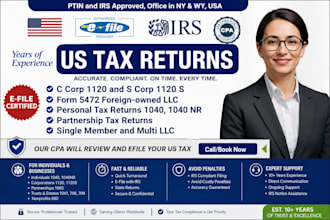 file and prepare form 5472 and proforma 1120 for foreign owned US llc