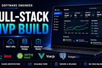 build a custom full stack web app mvp from scratch