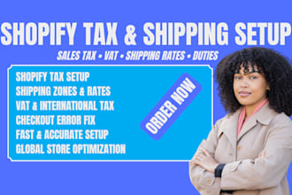 setup shopify tax and shipping for sales tax vat and duties