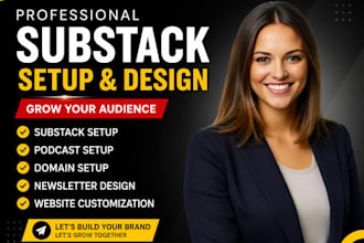 substack setup substack newsletter design podcast setup substack account