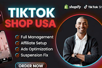 be your tiktok shop manager for tiktok shop affiliate, ads and sales growth