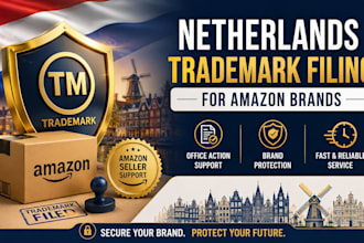 file netherlands trademark with office action support for amazon brands