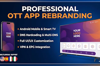 rebrand your ott app for android and smart TV platforms