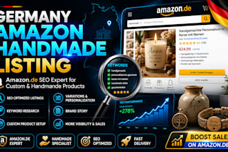 create germany amazon handmade product listing, germany amazon listing seo