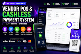 build a vendor pos and cashless payment system for events and festivals