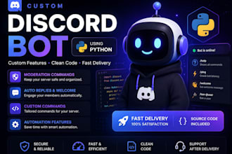 create a custom discord bot using python