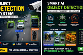 develop ai object detection and computer vision projects using yolo and opencv