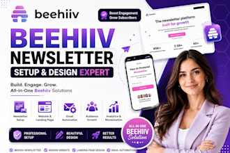 setup beehiiv newsletter redesign beehiiv website and beehive landing page